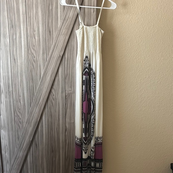 Cristinalove Cream Maxi Dress Spaghetti Strap Resort Wear - Picture 1 of 3